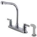 Nuvofusion FB2751NDL 8-Inch Centerset Kitchen Faucet with Sprayer FB2751NDL